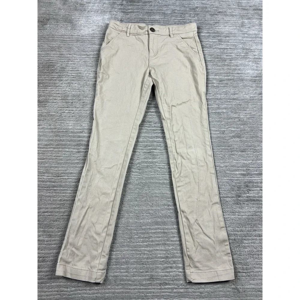 Old‎ Navy Pants Boys 14 Slim Beige Skinny Adjustable Chino Casual